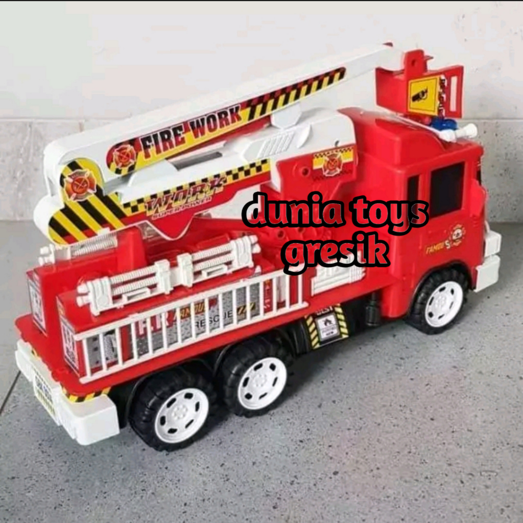 Mainan Anak Truck Ukuran Besar BP 6031 l Mainan Edukasi Anak Truk Pemadam Kebakaran Ukuran Jumbo Mai