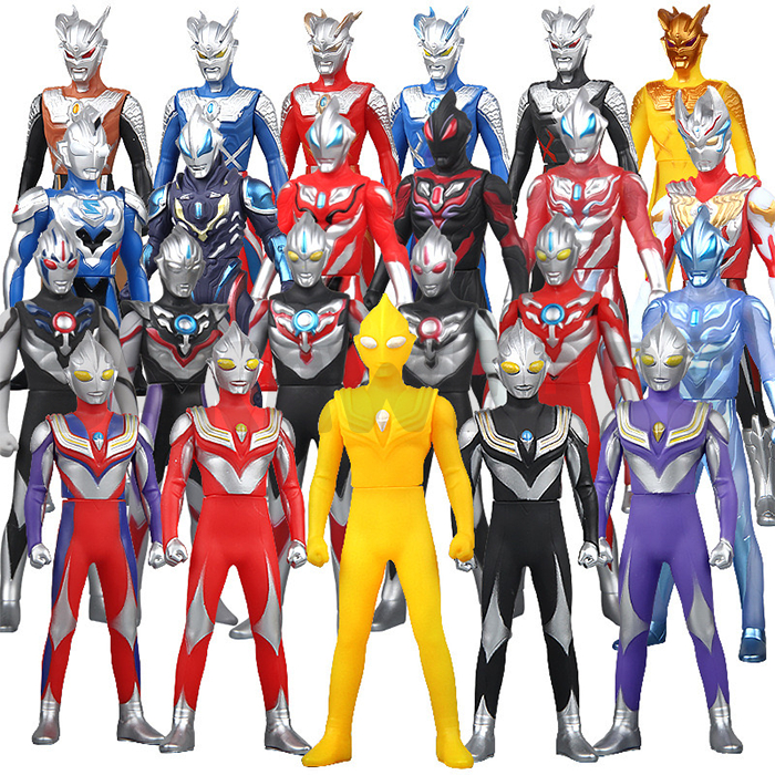 Figure Pajangan Ultraman 11-13cm: Ultraman, Gaia, Dyna, Agul, Seven, Z, Zero, Father, Belial, Ginga,