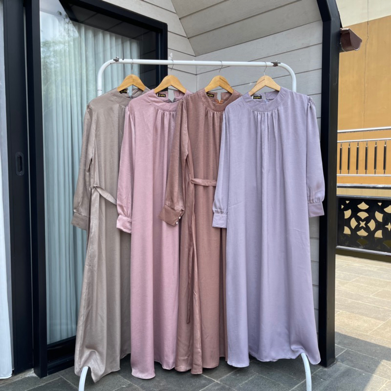 Hamidah Dress Santorini Gamis Pesta Simple dan Elegan Ayfira Store