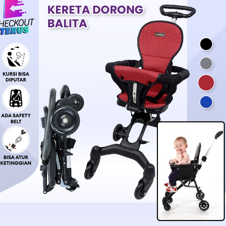 ➲➛☆ CT C833 Stroller Baby Lipat Kereta Dorong Balita Two Way Travel Magic Stroller Kereta Dorong Ana