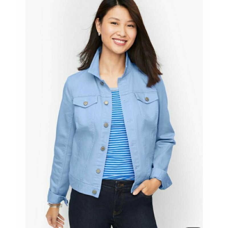 Talbots Denim Jacket Classic Stretch Nyaman