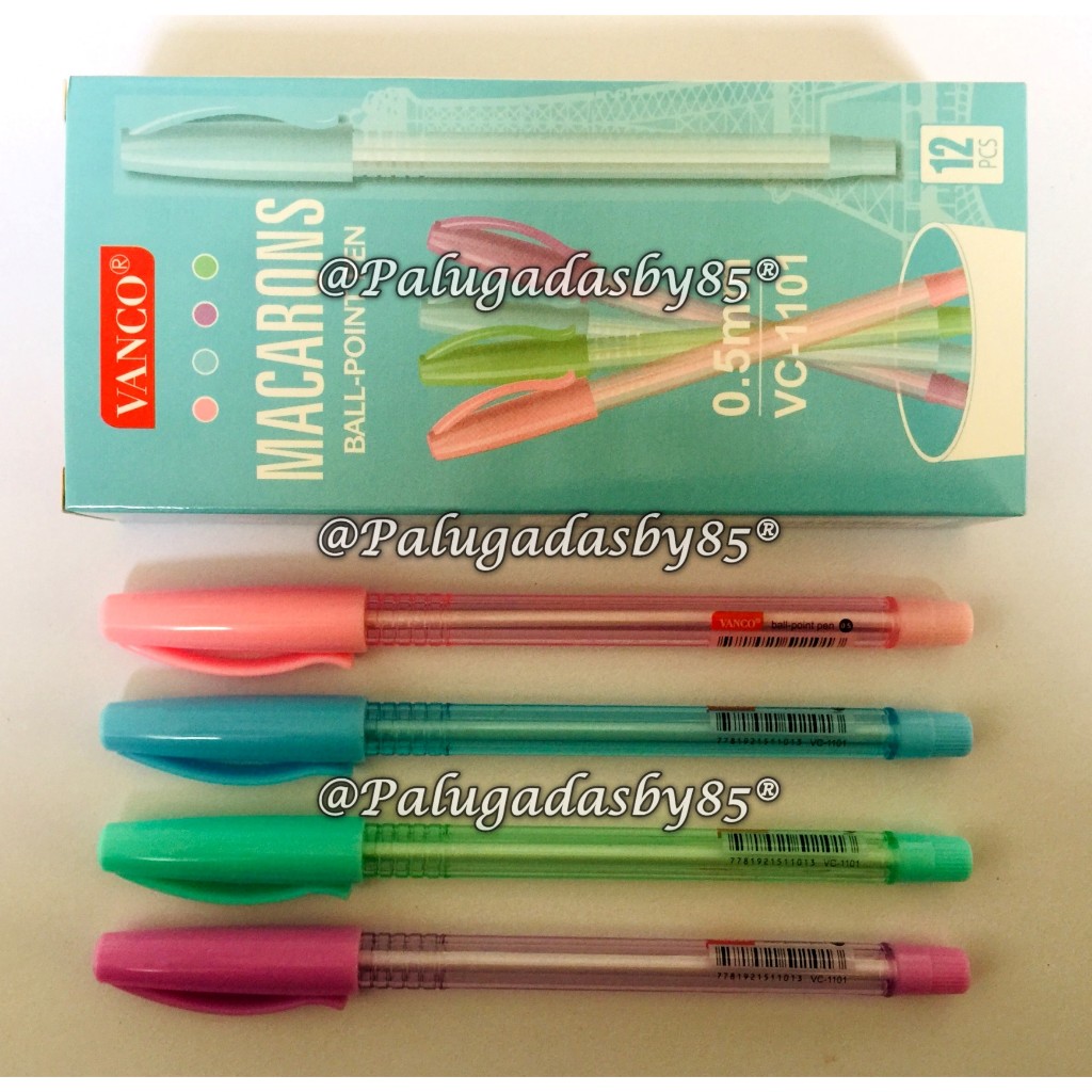 

(1 Biji) Bolpen VANCO VC-1101 Macarons 0.5 mm Ball Pen Hitam / Pulpen Vanco VC-1101 / Bolpoin Vanco VC-1101 / Ball Pen Vanco VC 1101 VC 1101