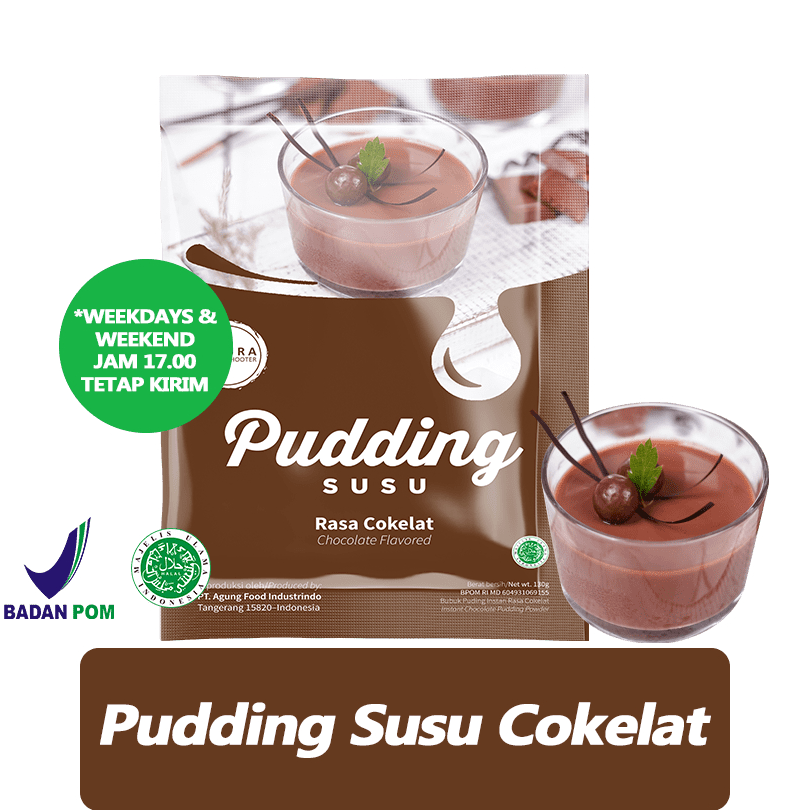 

Serba Murah [BUNDLE 2 PCS] Omura Dessert Shooter Pudding Susu Silky Rasa Chocolate / Cokelat Puding Sutra Omura Powder