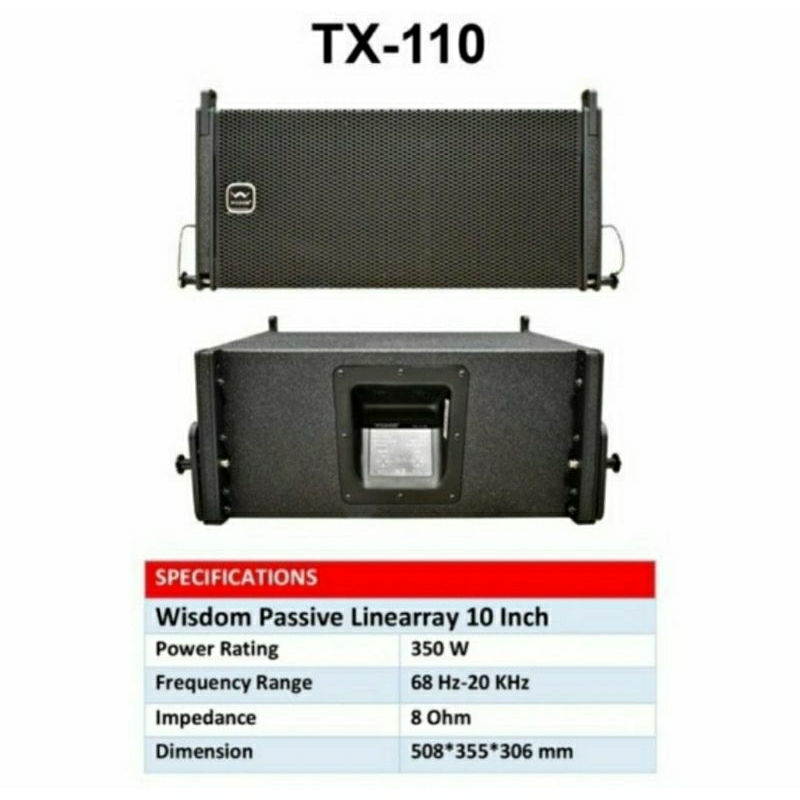 SPEAKER PASIF WISDOM TX110 ORIGINAL LINRE ARRAY WISDOM TX 110