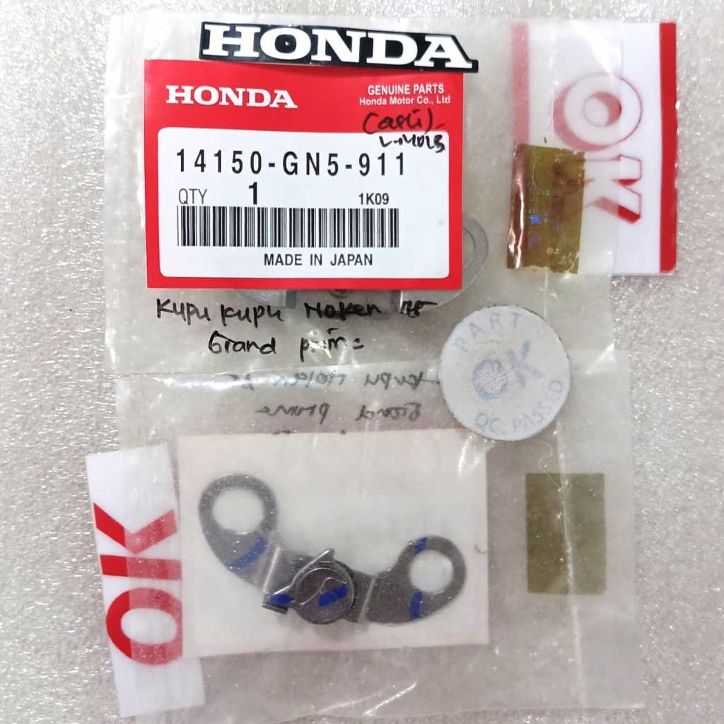 14150 GN5 911 KUPU KUPU NOKEN AS DEKOMPRESI NOKEN AS PLATE COM, STOPPER SUPRA X GRAND PRIMA ORIGINAL