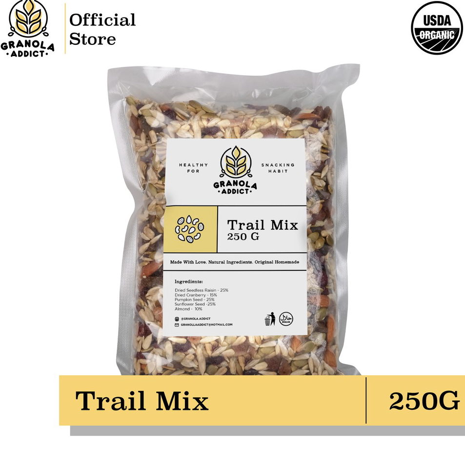 

➥☈✥ Granola Addict - Trail Mix (Sunflower, Pumpkin Seeds, Almond, Raisin, Cranberry) 250G Seller