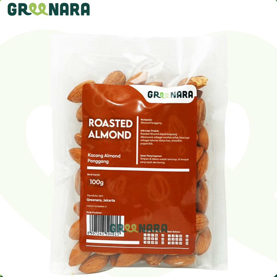 

Ready Kacang Almond Panggang 100gr / Roasted Almond ➥❇❋