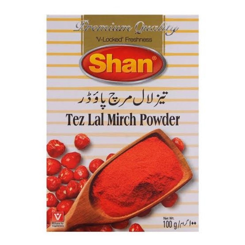 

Bumbu Shan tez Lai Mirch powder Red Chilli bumbu Rempah Spice 100 gm