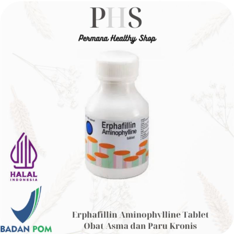 Erphafillin tablet 200mg - Erphafillin untuk mengatasi Asma dan paru