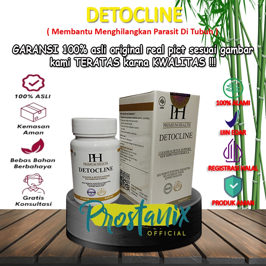 Detocline 100% Asli Herbal Original Obat Penghilang Parasit Resmi BPOM
