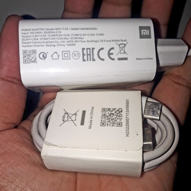 Charger Xiaomi 33 Watt Copotan Original