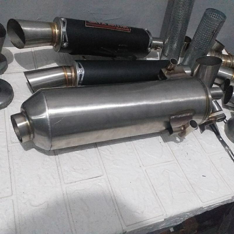 silencer knalpot vario 125/150 old Copy CMS Std Racing | Knalpot Vario 125/150 Led Copy CMS Stainles