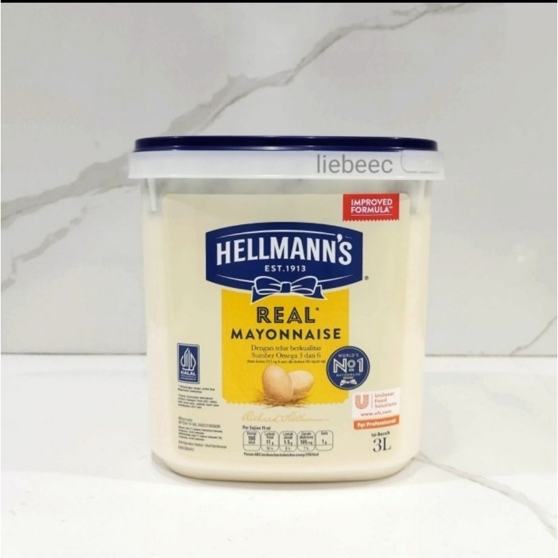 

Hellmann's Real Mayonnaise Tube 3L / 3Liter