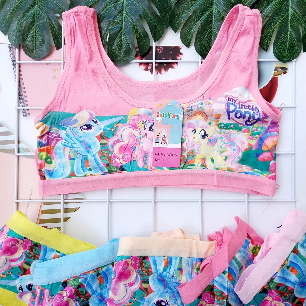 6 Pcs MINISET ANAK Perempuan SD SMP REMAJA ABG - Mini set bh bra kutang
