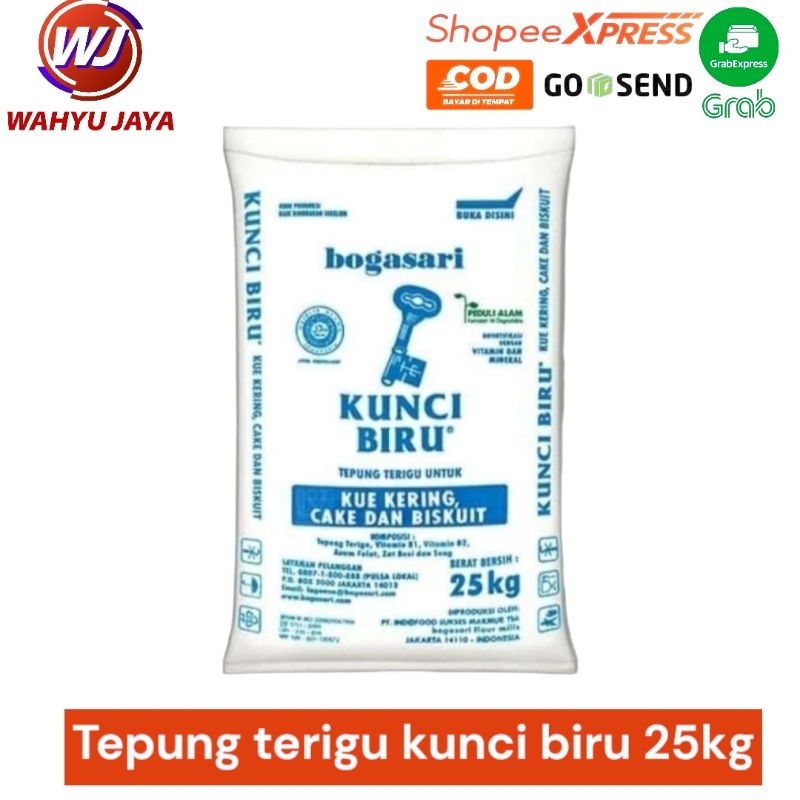 

Tepung terigu kunci biru 25kg