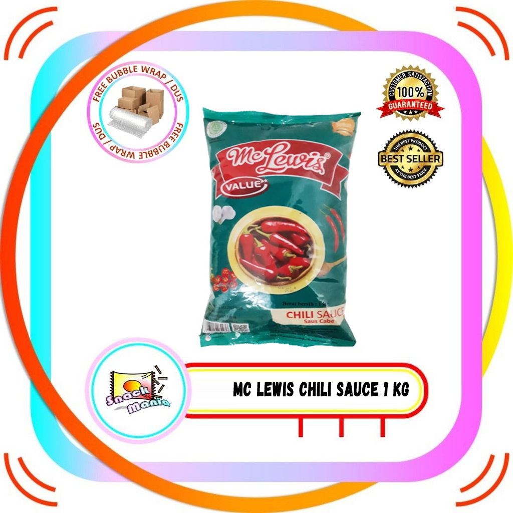 

Mc. Lewis Saus Chili Sauce Lombok Pedas 1 kg