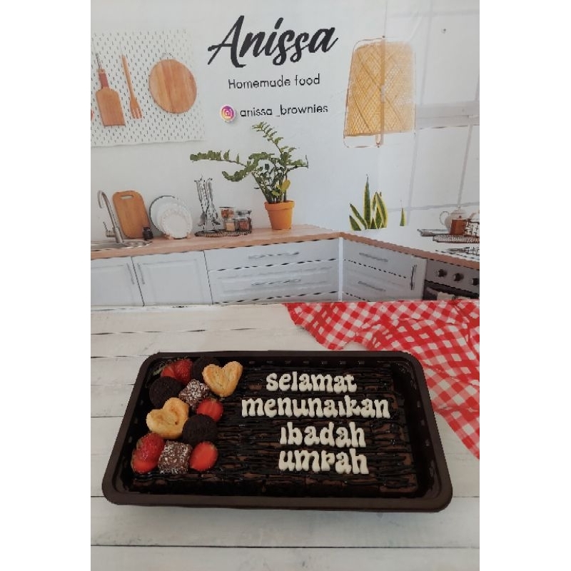 

Ssl09 Brownies Custom Kata bisa dadakan loyang 20x10