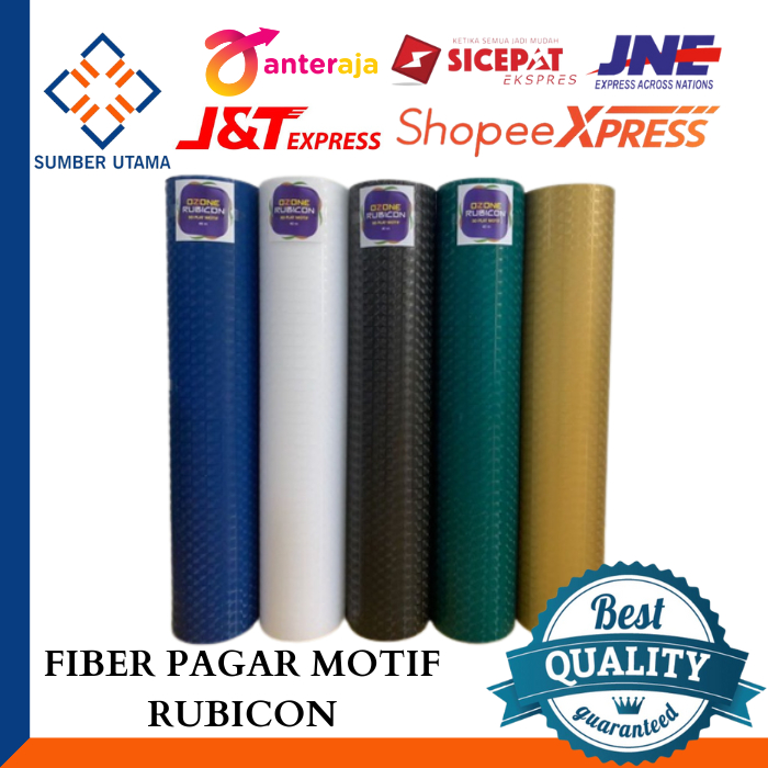 Fiber Pagar / Penutup Pagar Motif 3D Dimensi Dimension