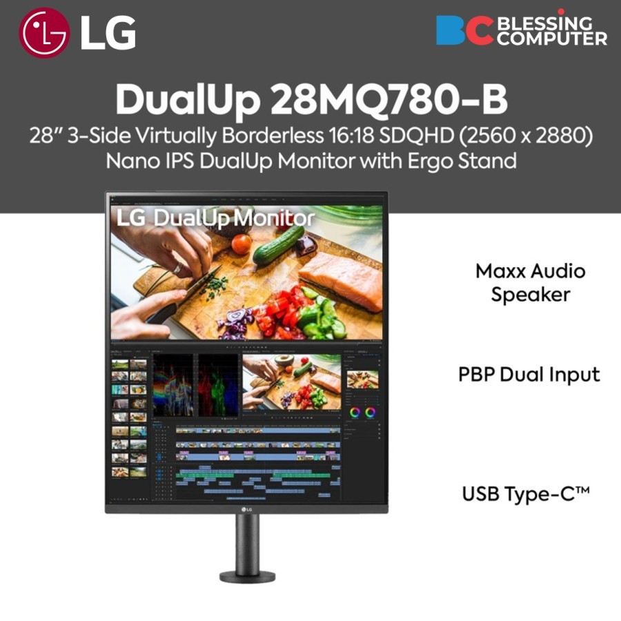 Monitor LG 28MQ780-B 28 SDQHD Nano IPS 2560 x 2880 5ms