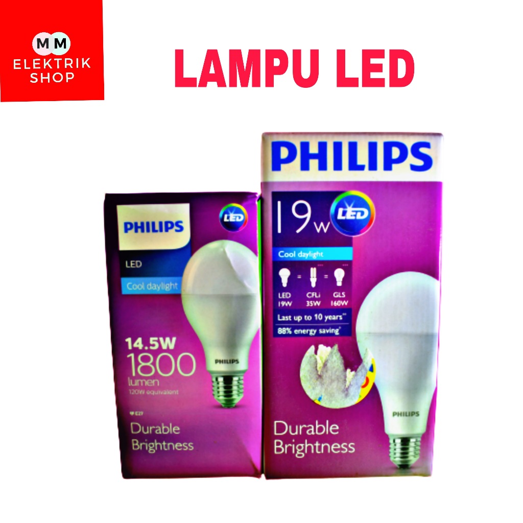 PHILIPS Lampu Led PHILIPS Lampu 14,5 Watt DAN 19 Watt  PHILIPS