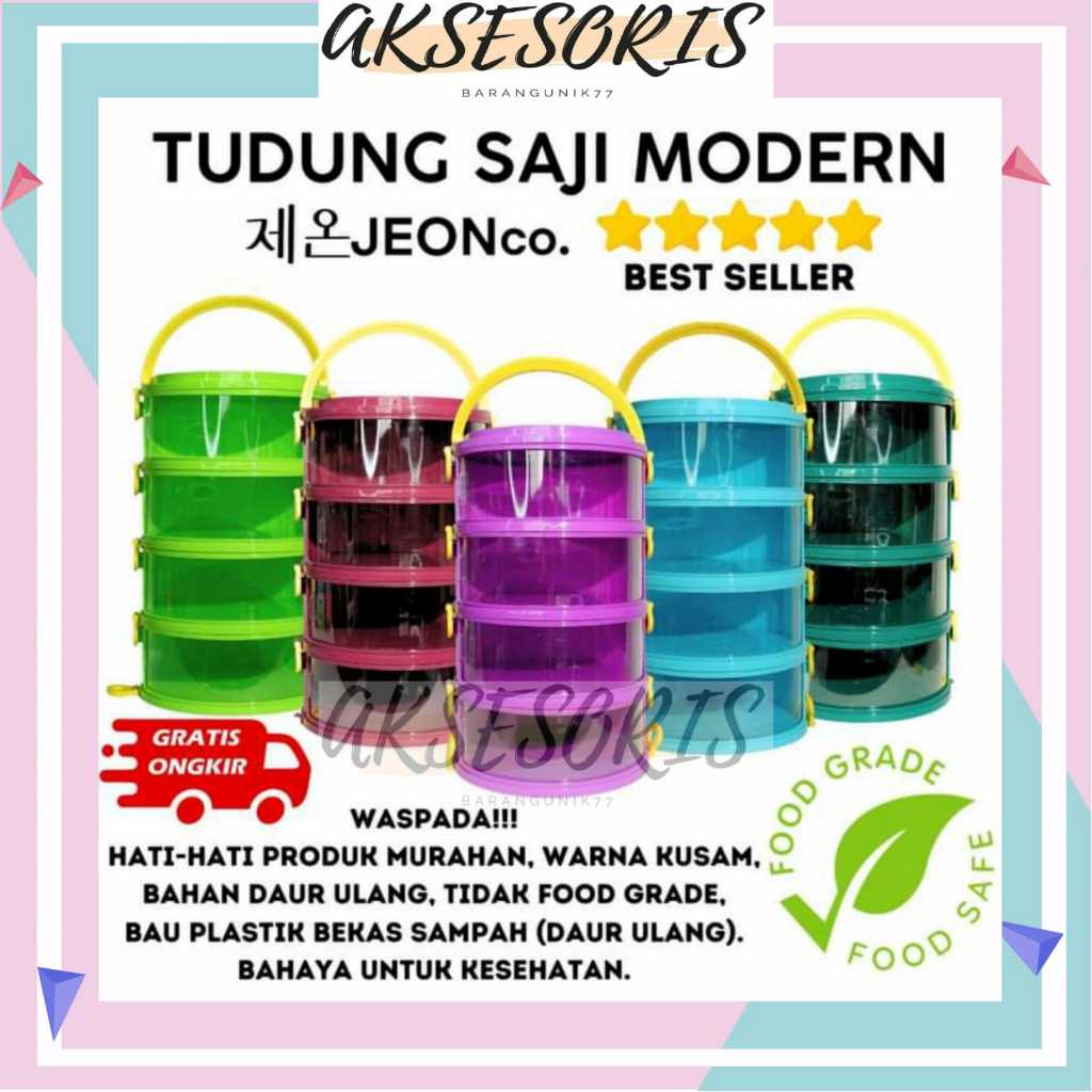 TUDUNG SAJI MODERN / TUDUNG SAJI JEON MODERN / TUDUNG SAJI 4 SUSUN MODERN / TUDUNG SAJI SUSUN 4 MODE