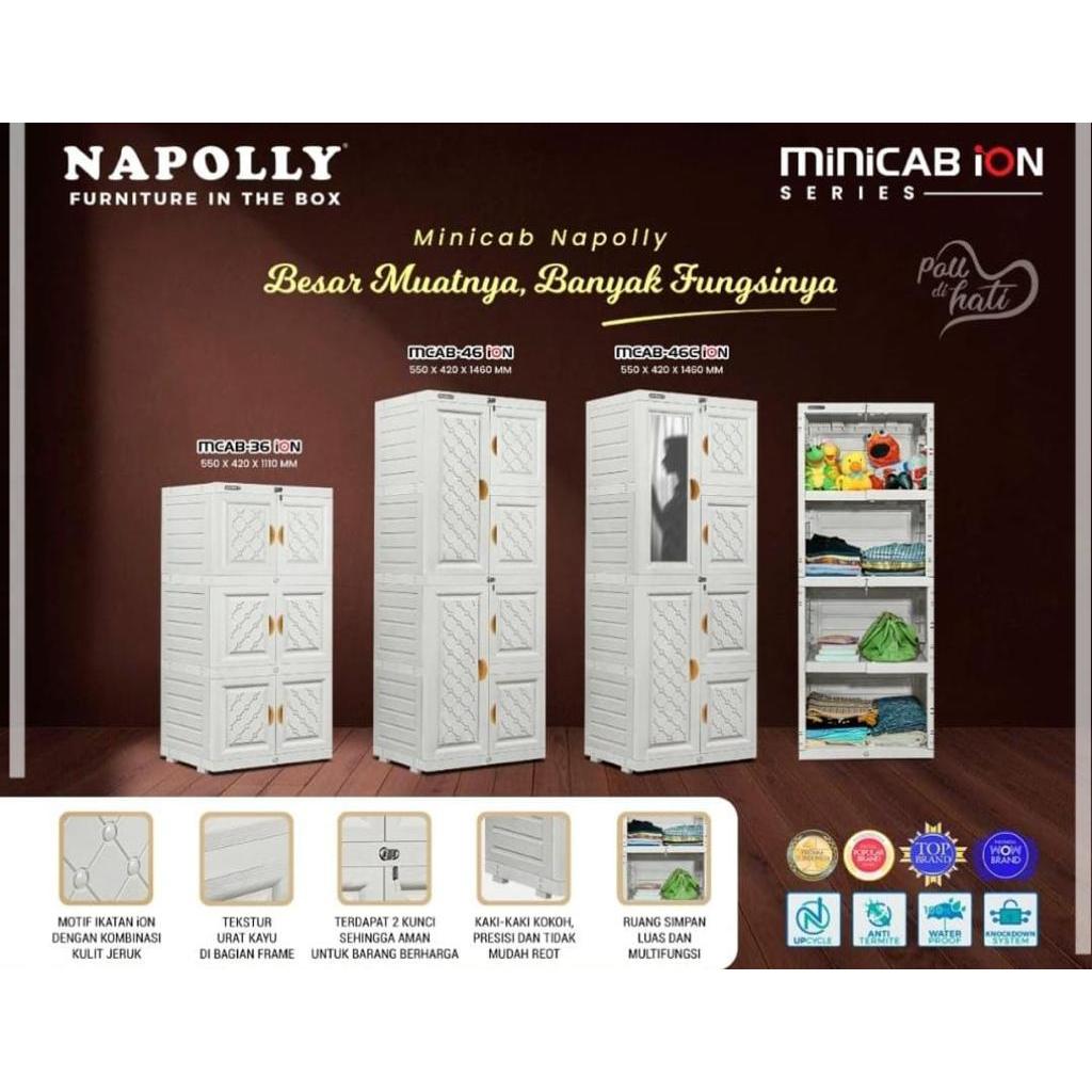 LEMARI PLASTIK / LEMARI SUSUN / LEMARI SERBAGUNA NAPOLLY