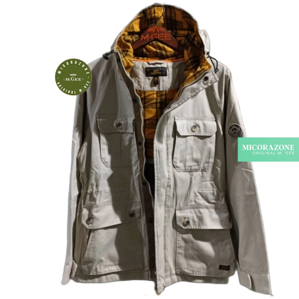 Jaket Original MGEE - Jaket Hoodie Outdoor Original MGEE Parka 010 Khaky