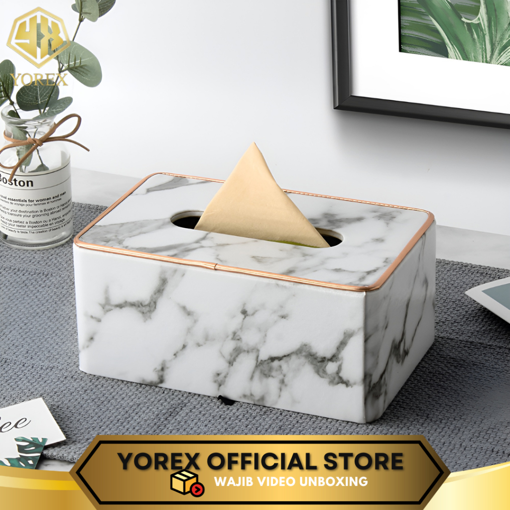 Balidao Tempat Tissue Marble / Kotak Tissue Marbel / kotak tissue
