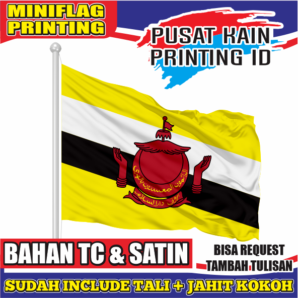 BENDERA BRUNEI DARUSSALAM  BENDERA ASEAN  BENDERA NEGARA BENDERA BRUNEI  BENDERA CUSTOM  BENDERA FUL