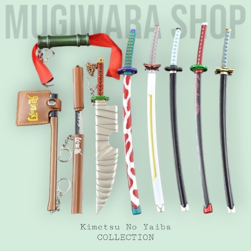 Miniatur Nichirin 26 Cm Kimetsu no Yaiba Anime Demon Slayer Tanjiro Zenitsu Inosuke Giyu Tokito Sane