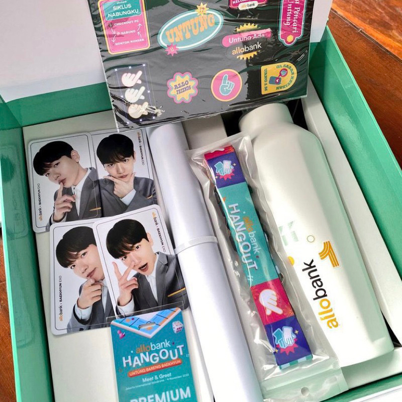 [READY] BENEFIT MERCH PHOTOCARD TUMBLER BAEKHYUN ALLO BANK