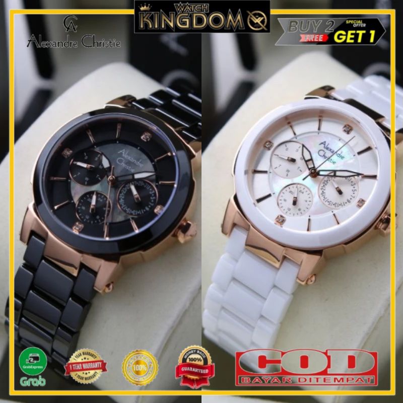 Jamtangan wanita Alexandre Christie Ac2517 / Ac 2517 Original garansi resmi 1thn Water Resist includ
