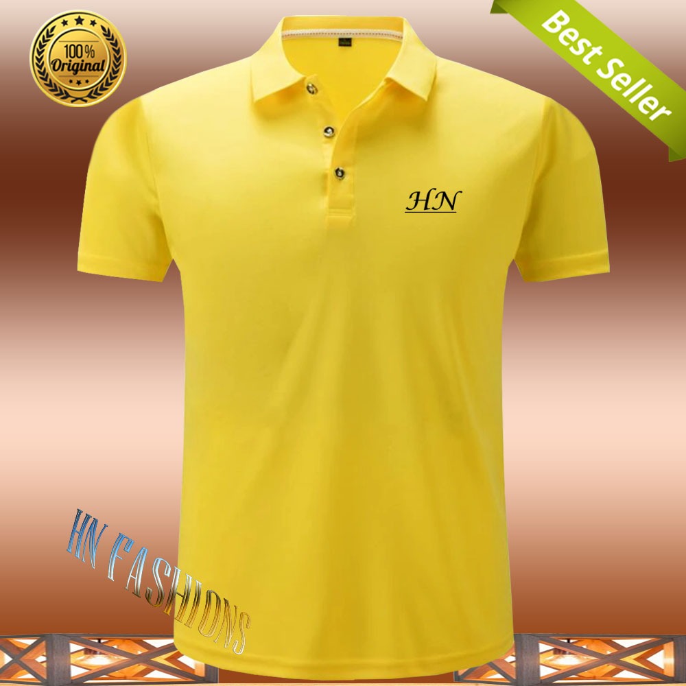 Hn Fashion -  Polo Kerah HN Hitam - Kaos Kerah Pria Distro - Kaos polo Shirt pria Kerah - Kaos Kerah