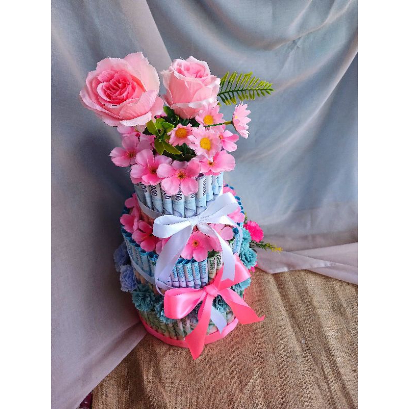 money cake, money tower bisa rikues diganti snack dll