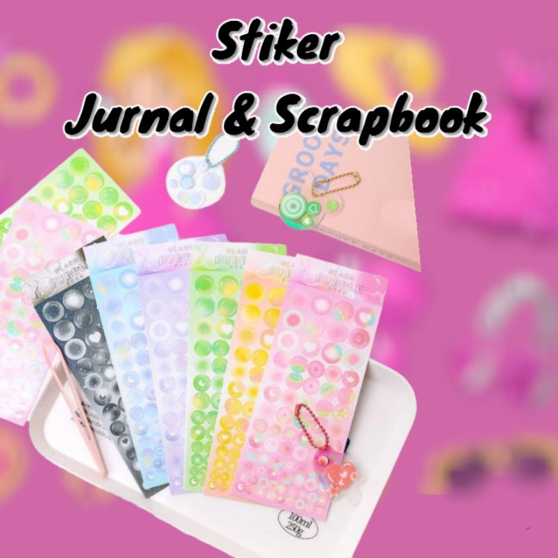 

Stiker Jurnal Dan Scrapbook Macam-macam Stiker Bubble Stiker Flash Bubble Aneka Bentuk Dan Warna Untuk Dekorasi Jurnal dan Buku