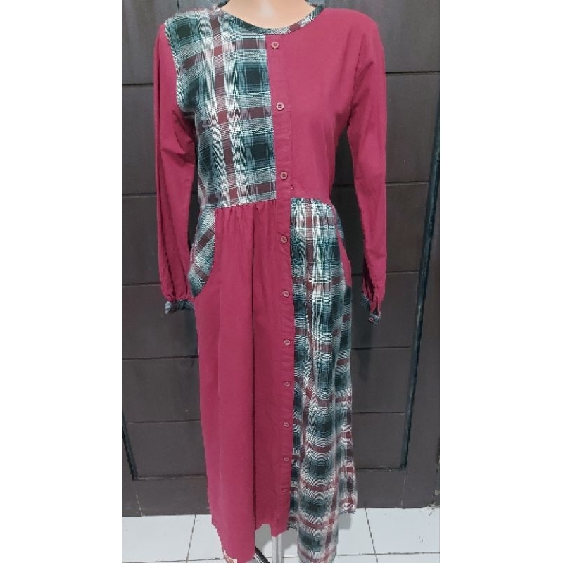 gamis maroon anak thaluna max 10th