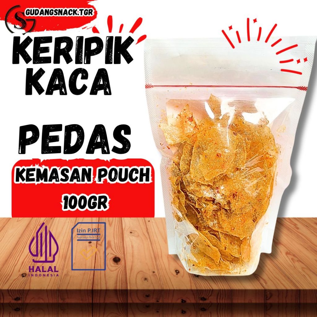 

Keripik kaca pedas jeruk 100gr food Snacks Kripik