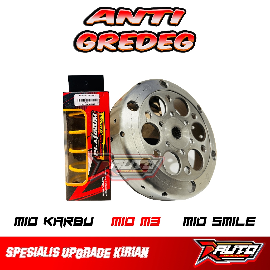 PAKET KIRIAN UPGRADE CVT MIO SPORTY MANGKOK KOPLING GANDA MIO M3 MANGKOK GANDA CUSTOM XRIDE PER CVT 