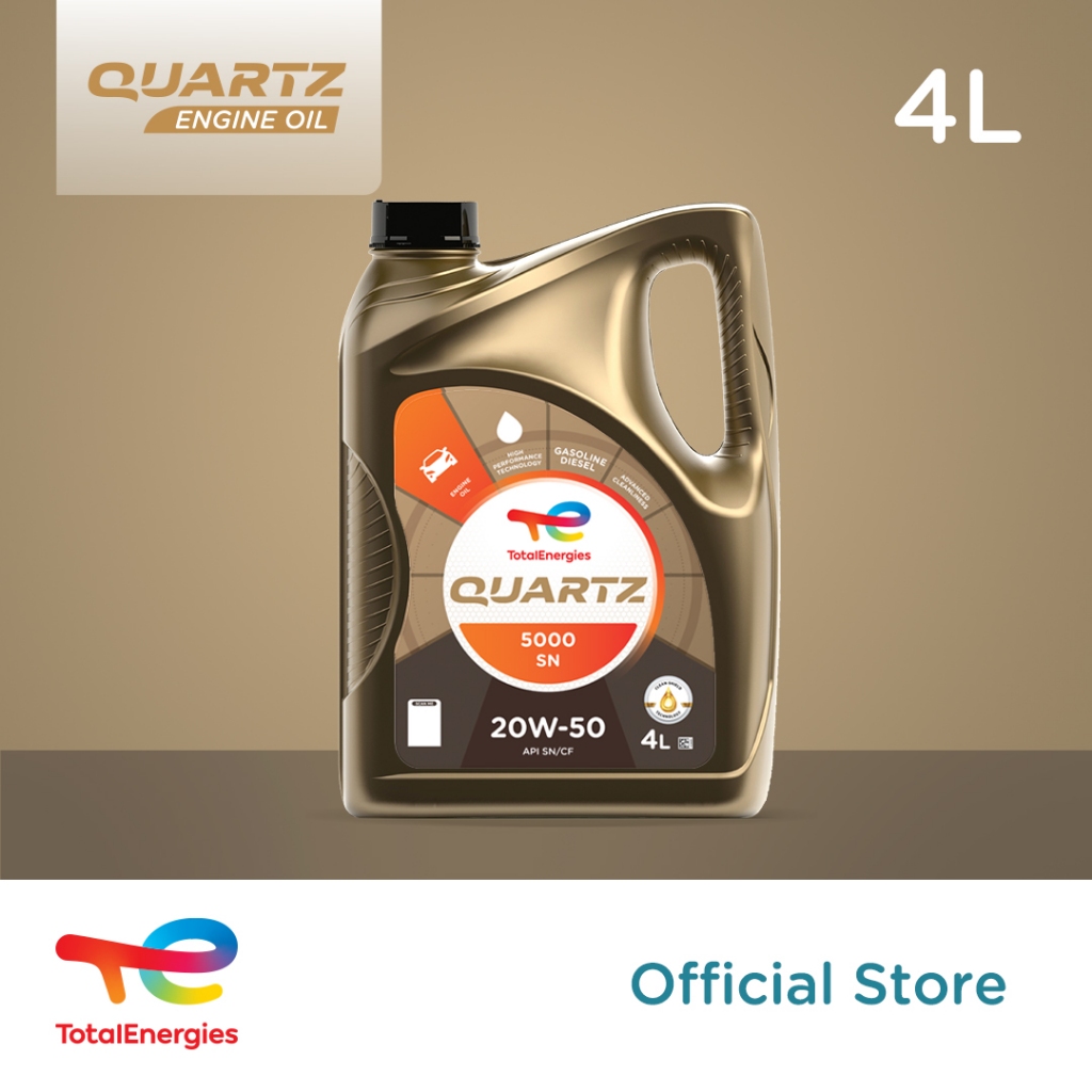 TotalEnergies - Quartz 5000 20W-50 SN Oli Mesin Mobil 4L