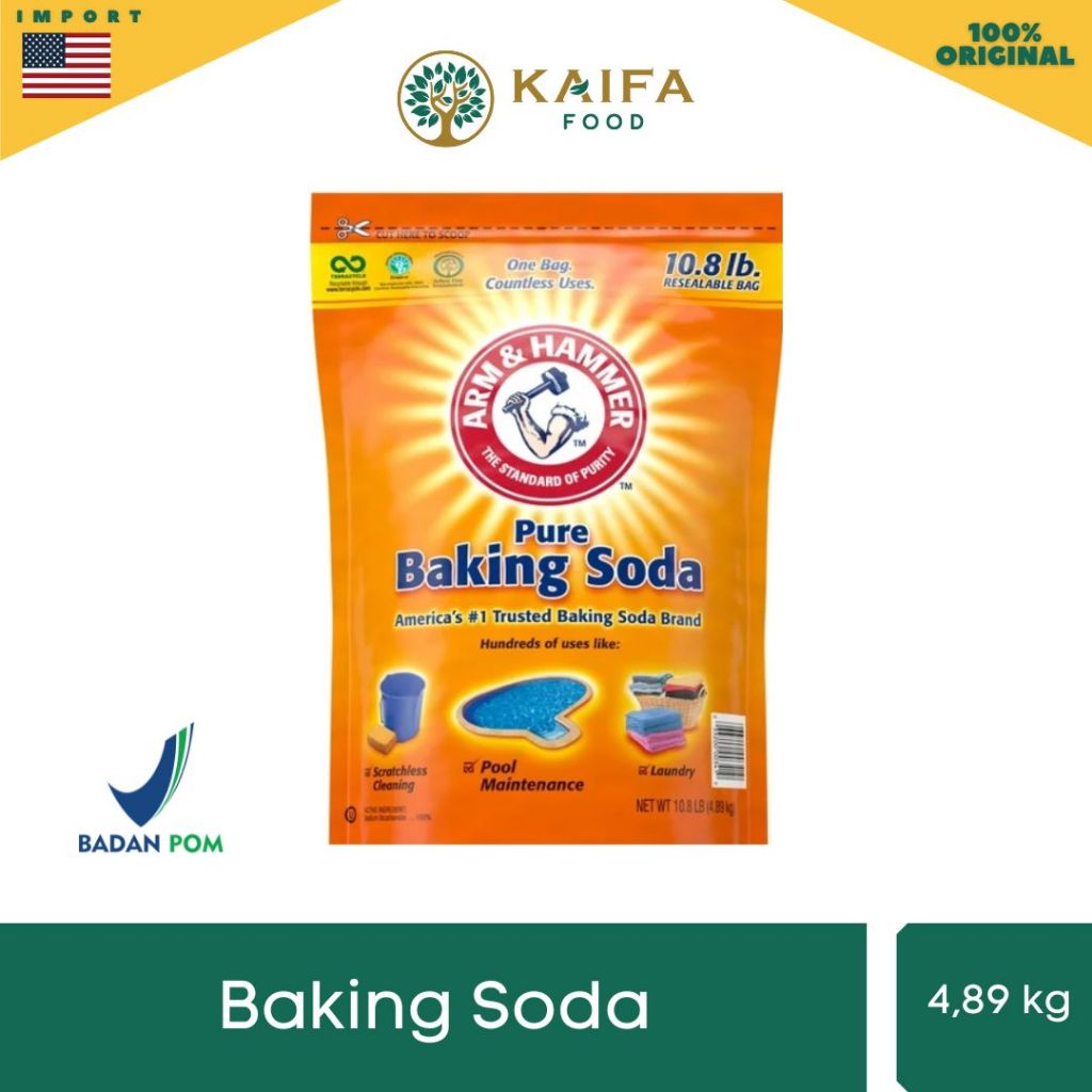 

Baking Soda Asli Merk Arm & Hammer 4 kg