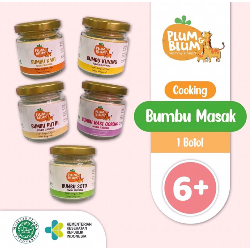 

Plum & Blum Bumbu Masak Bubuk Mpasi Non MSG Bumbu Soto Bumbu Putih - 50 gr