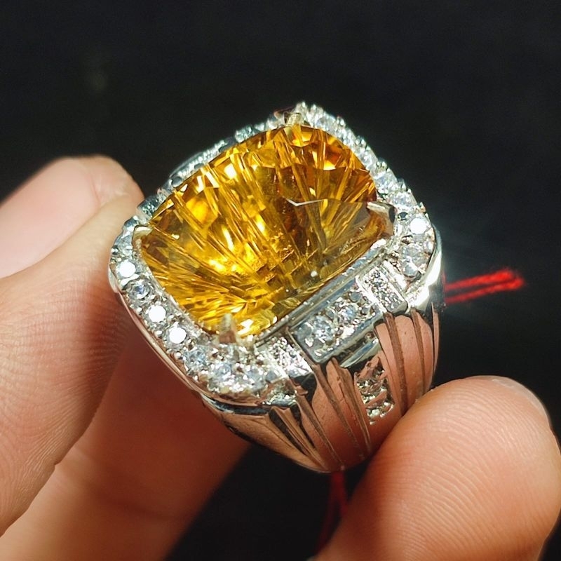 BATU PERMATA YELLOW CITRINE QUARTZ ASLI NATURAL