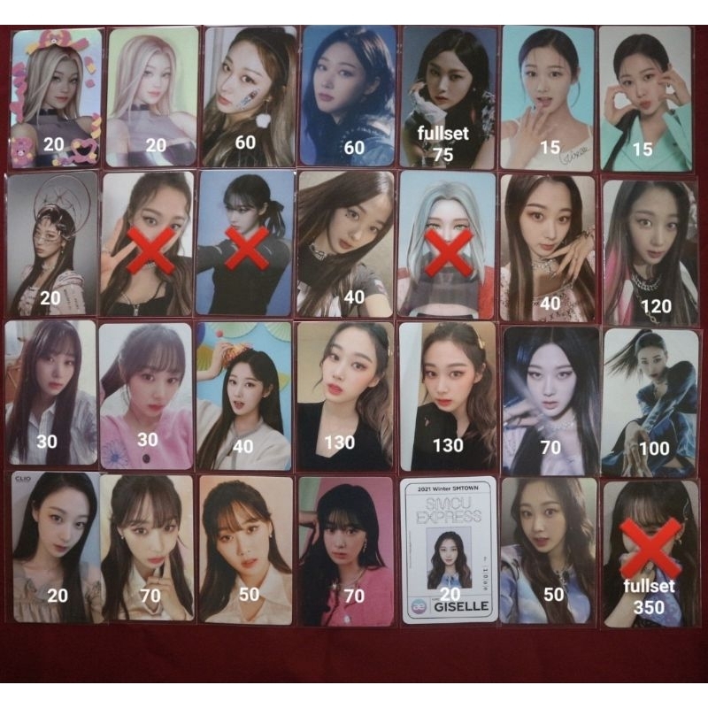 Giselle aespa photocard pc savage mediheal clio emblem badge sg2022 mumo sgs
