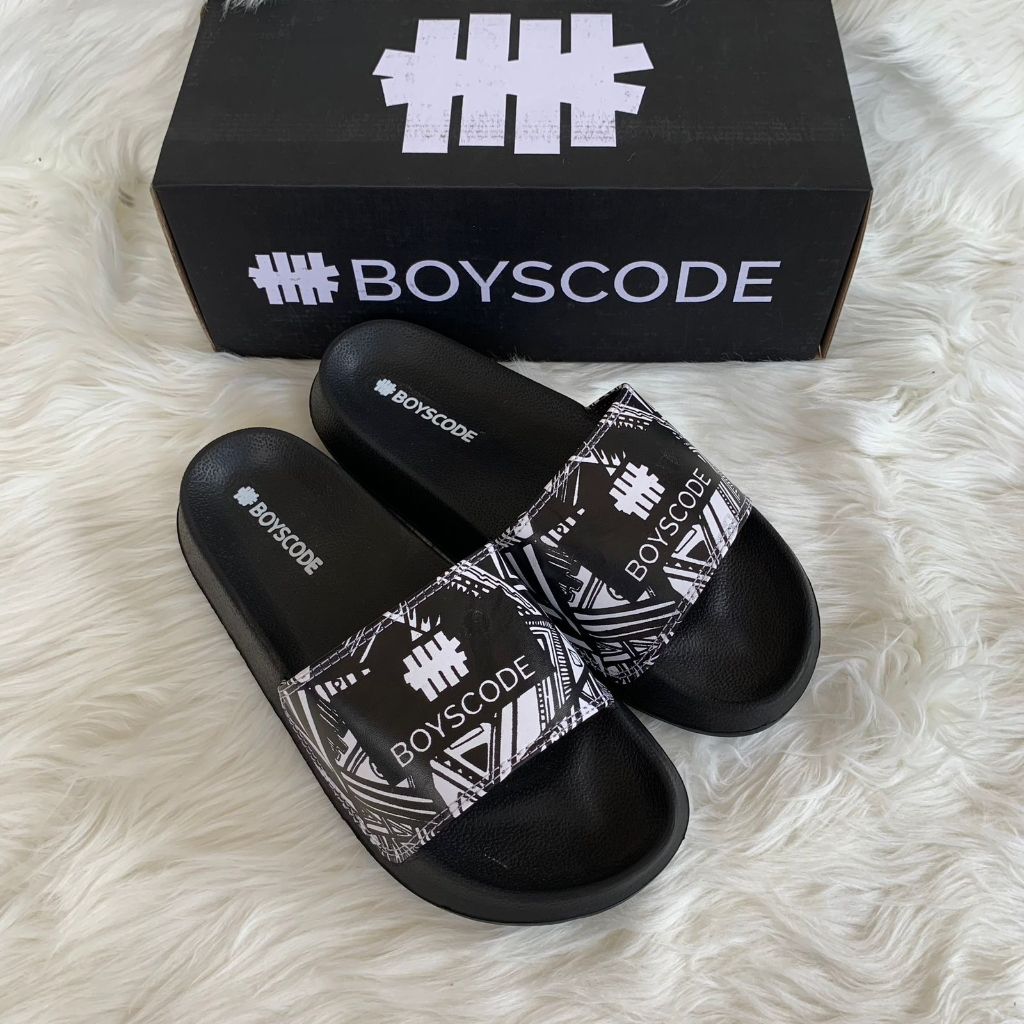 Sendal slop boyscode pria/wanita kekinian.