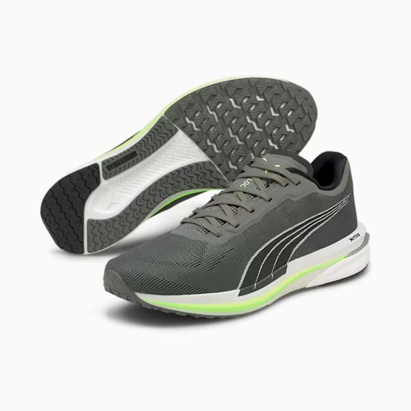 Sepatu Running  Puma Velocity Nitro Black Green Original