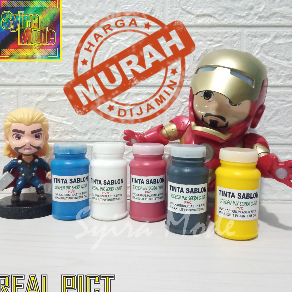 

➸➚✣ Cat PVC Murah / Cat PVC / Cat Sablon PVC / Vinyl Ink (Oil Base) / Cat PVC 100 Gram. Terlaris