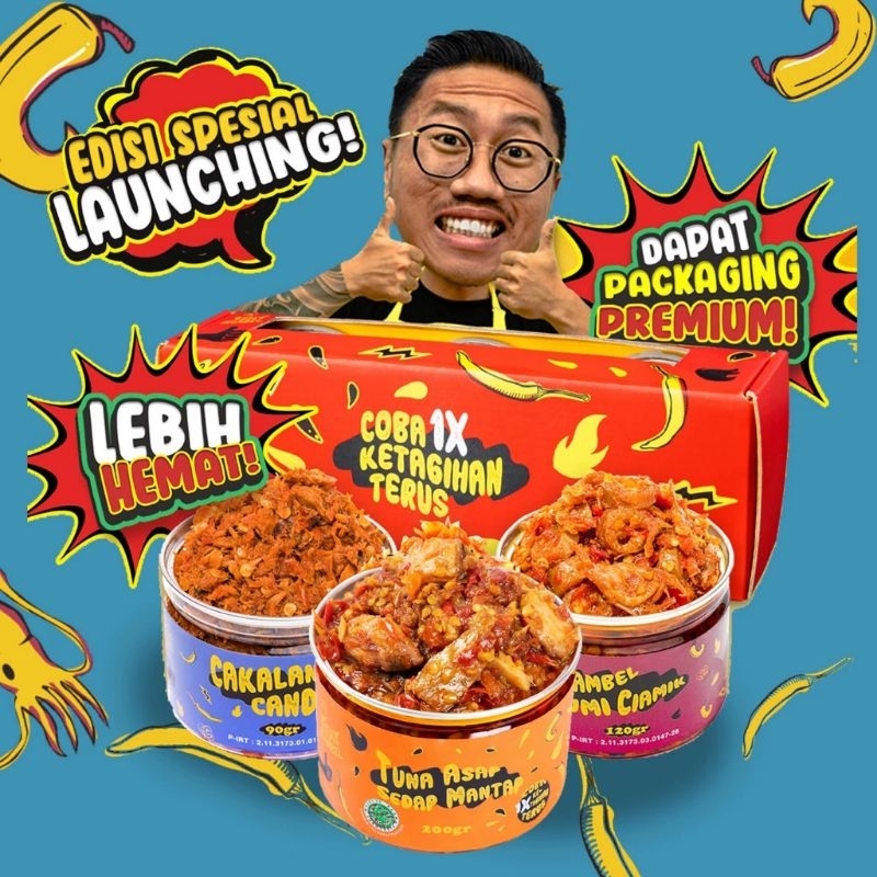 

Eat Sambel Paket Isi 3 Cumi, Cakalang, Ayam Suwir