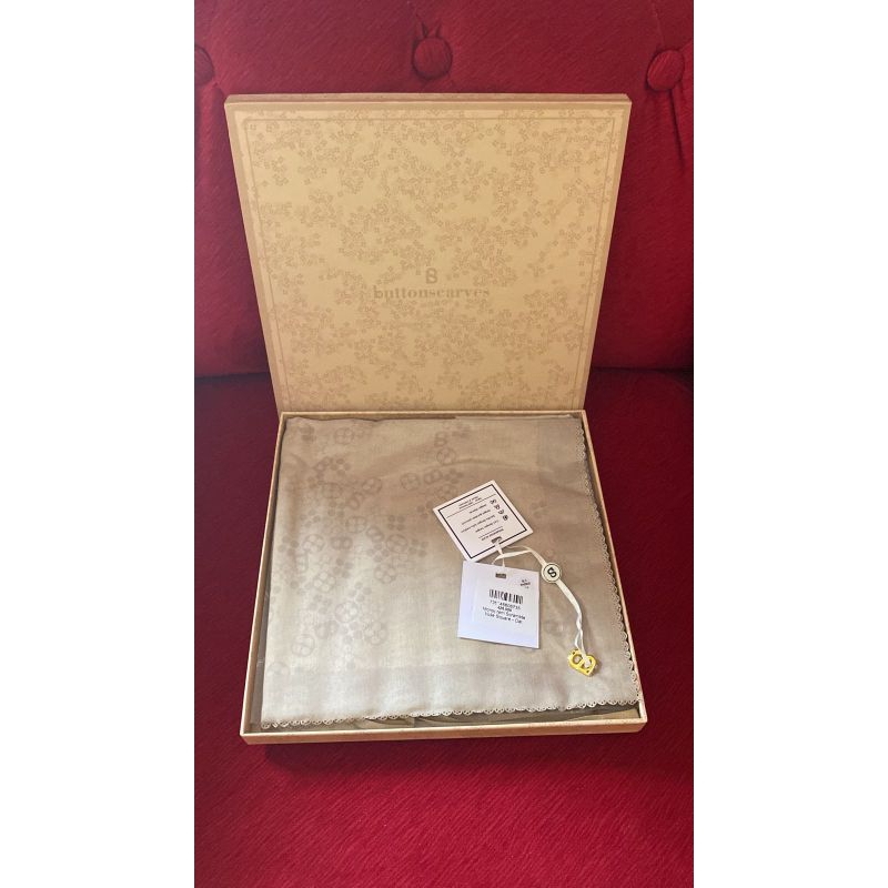 BUTTONSCARVES MONOGRAM SCRAMBLE OAT