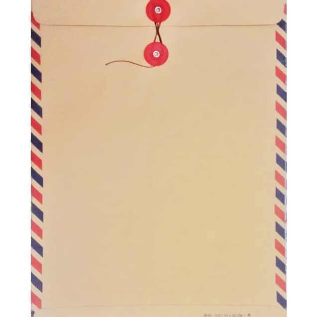 

➨➤✹✴ AMPLOP COKLAT FOLIO TALI -AIRMAIL 310 (50 Pcs)