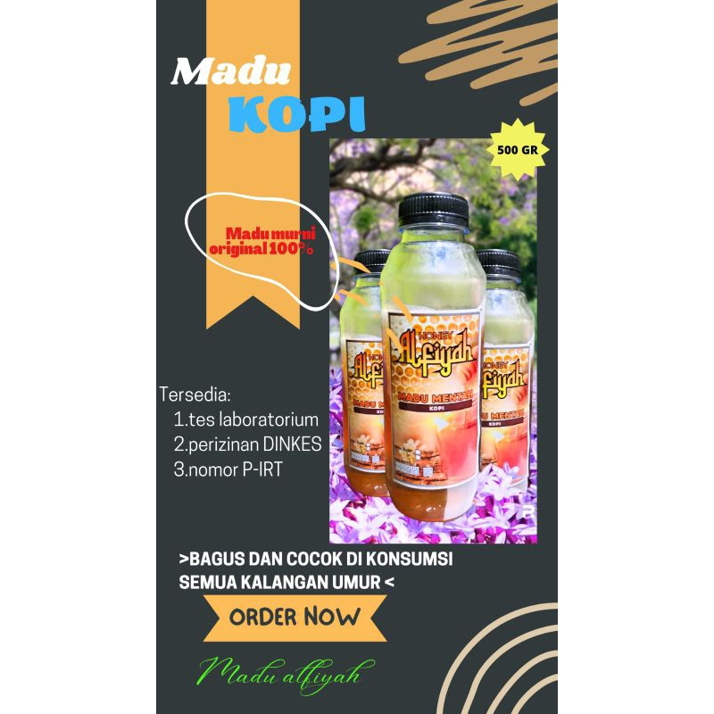 

madu murni full nektar kopi 500gr